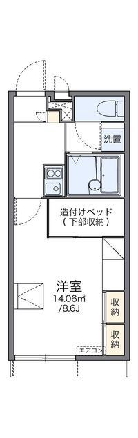 レオパレス宮ノ前１号棟 間取り図