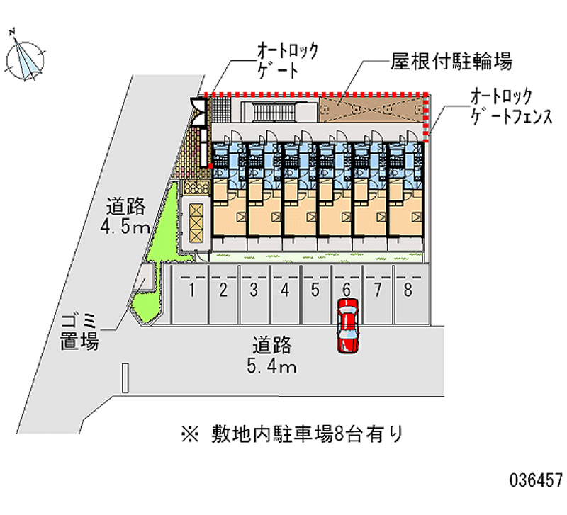 レオパレス舎利寺ＣＦ 月極駐車場