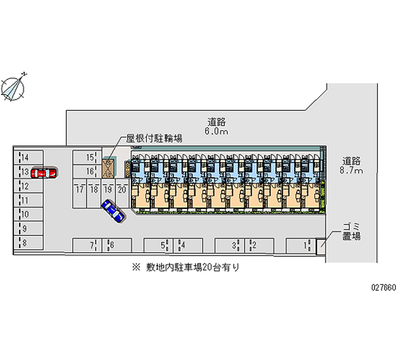 レオパレスＭｓ 月極駐車場