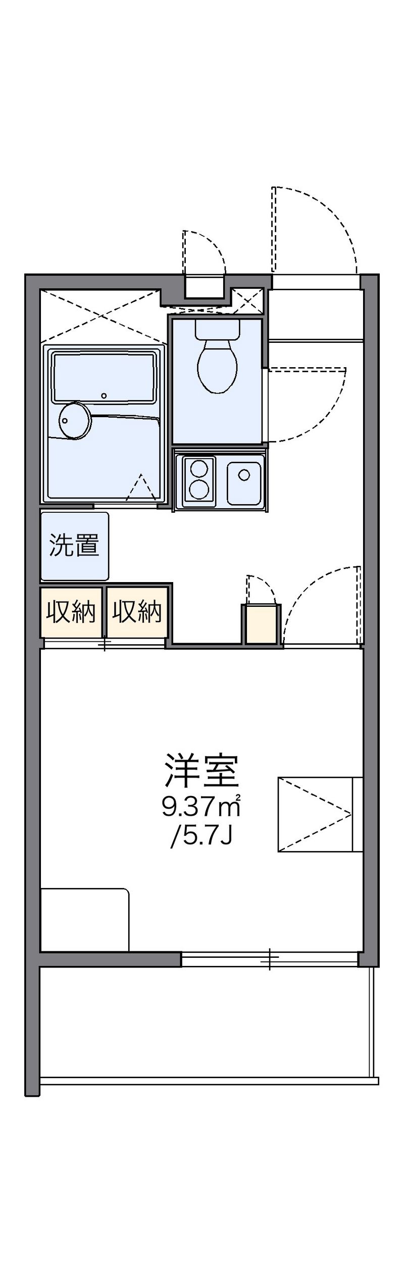 レオパレスレジデンス光丘 間取図