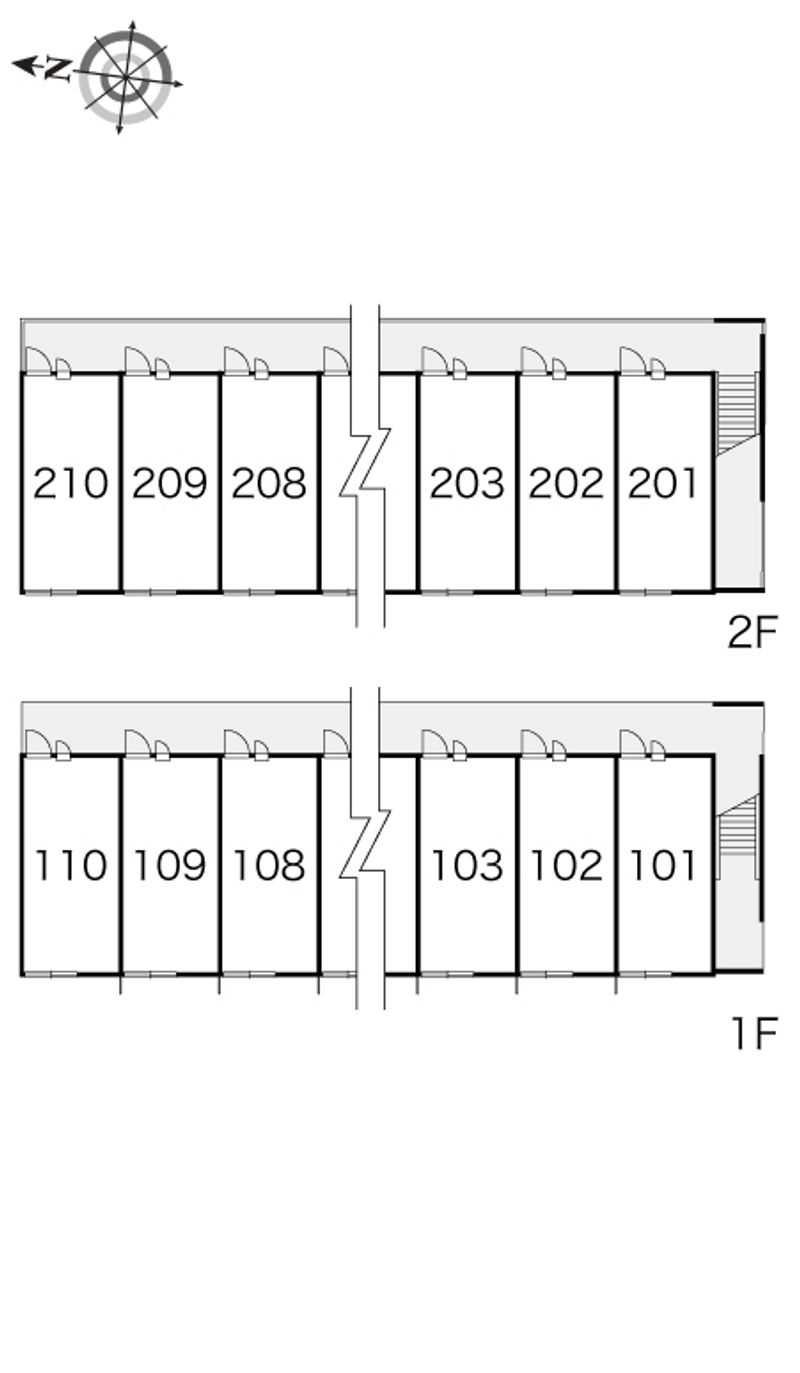 レオパレスドリム　キャッスル 間取配置図