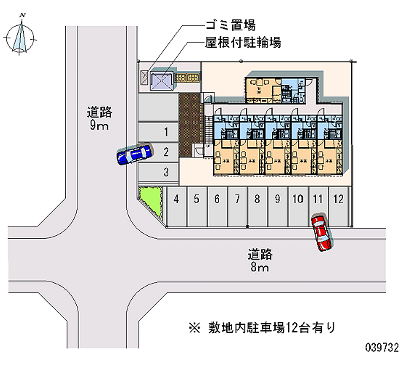 レオパレスサツキⅡ 月極駐車場