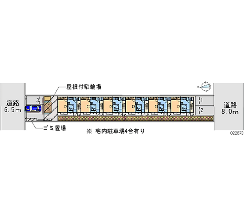 レオパレスＥａｇｌｅ 区画図