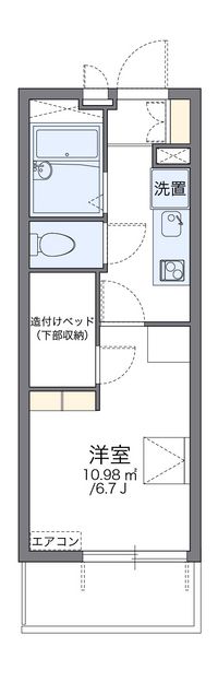 レオパレス葵 間取り図