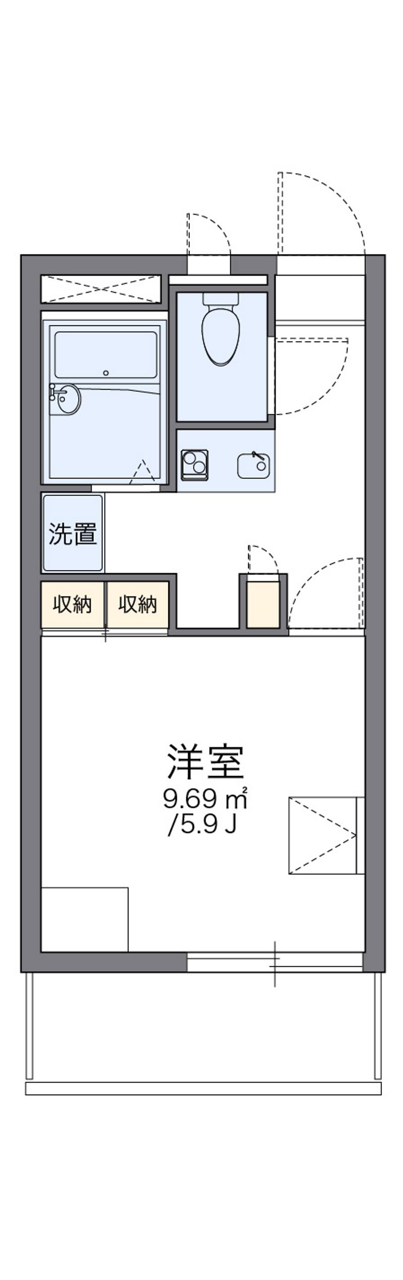 レオパレス武庫川 間取図