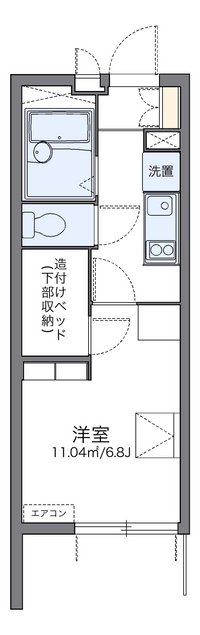 レオパレス府庁前 間取り図