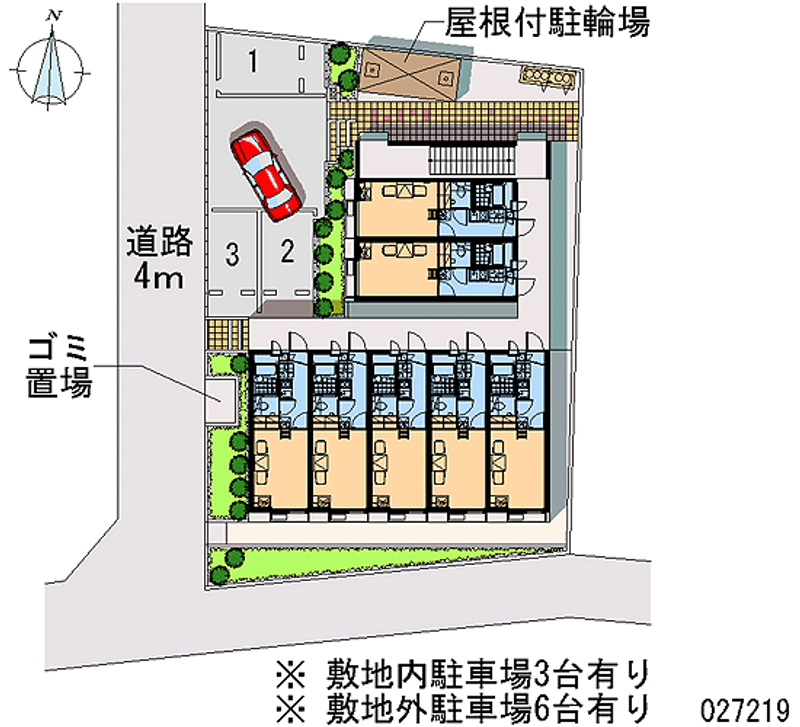 レオパレス希望の丘 月極駐車場