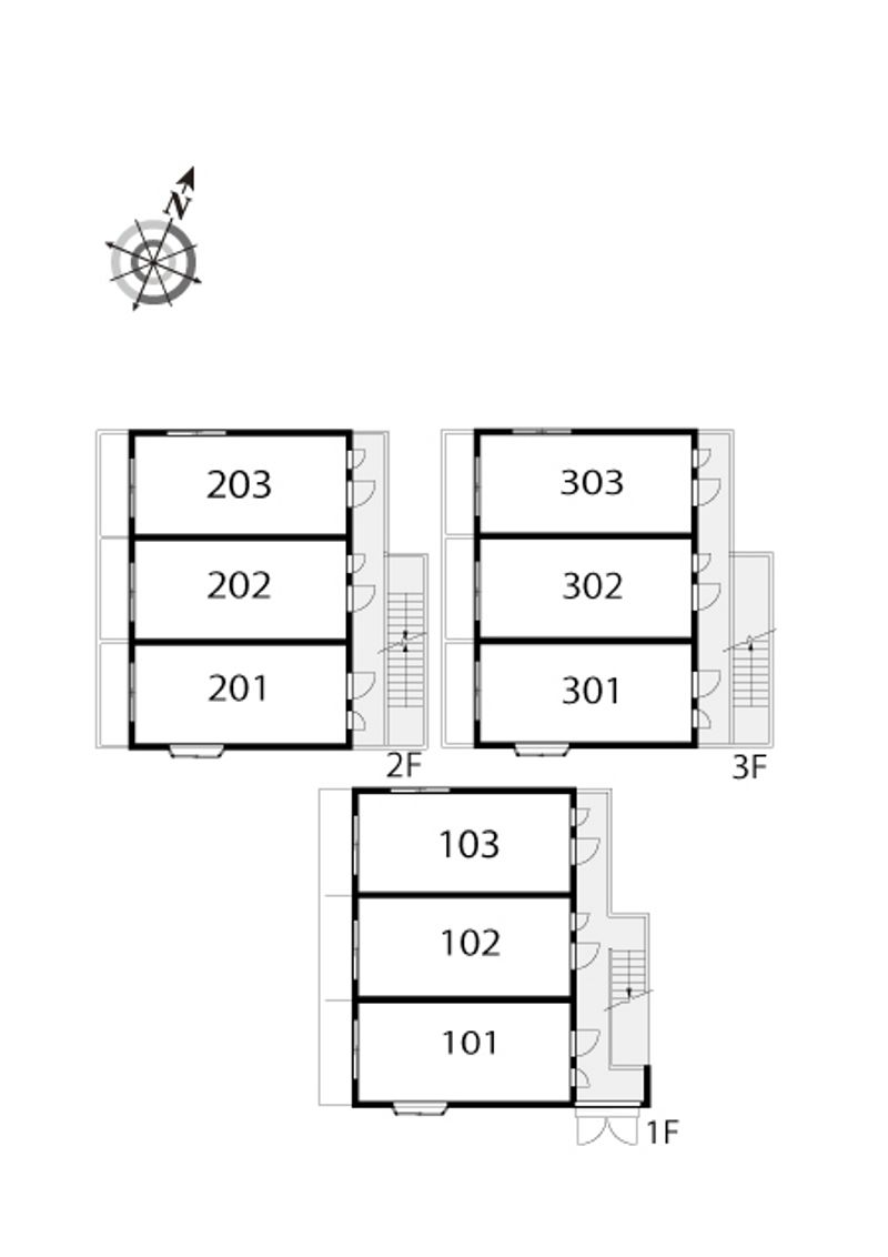 レオパレス住吉 間取配置図
