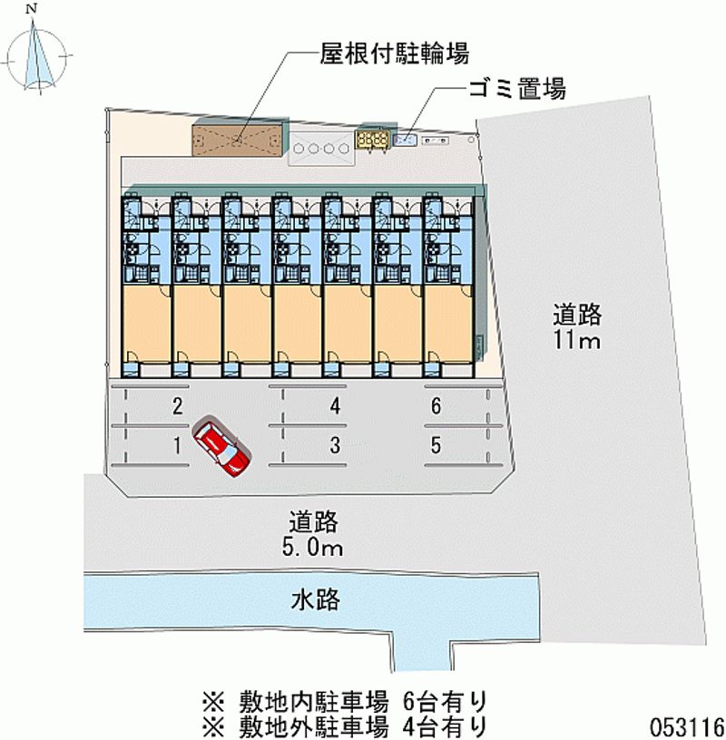 53116 Monthly parking lot