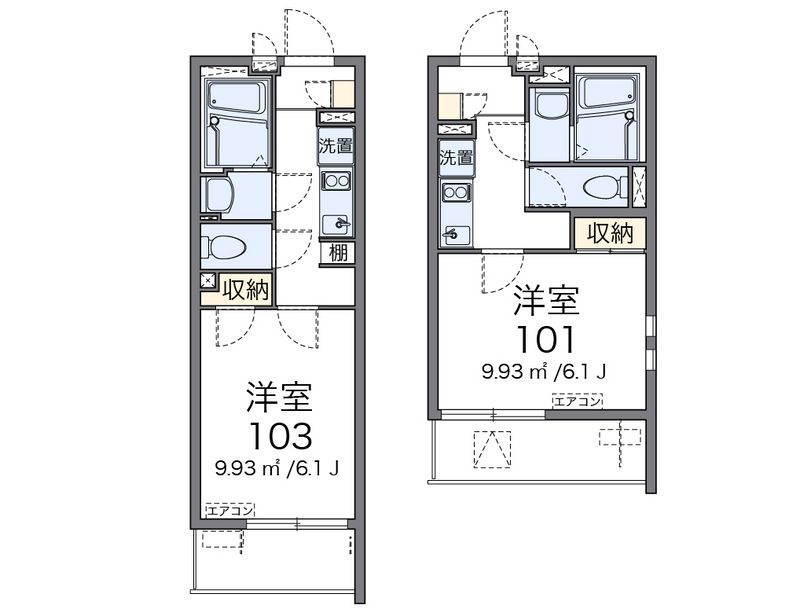 クレイノ与野 間取図