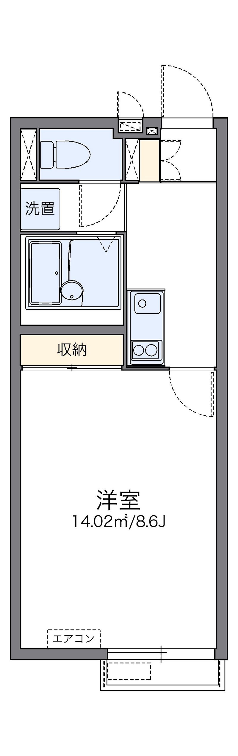 レオネクストビー　シェル 間取図