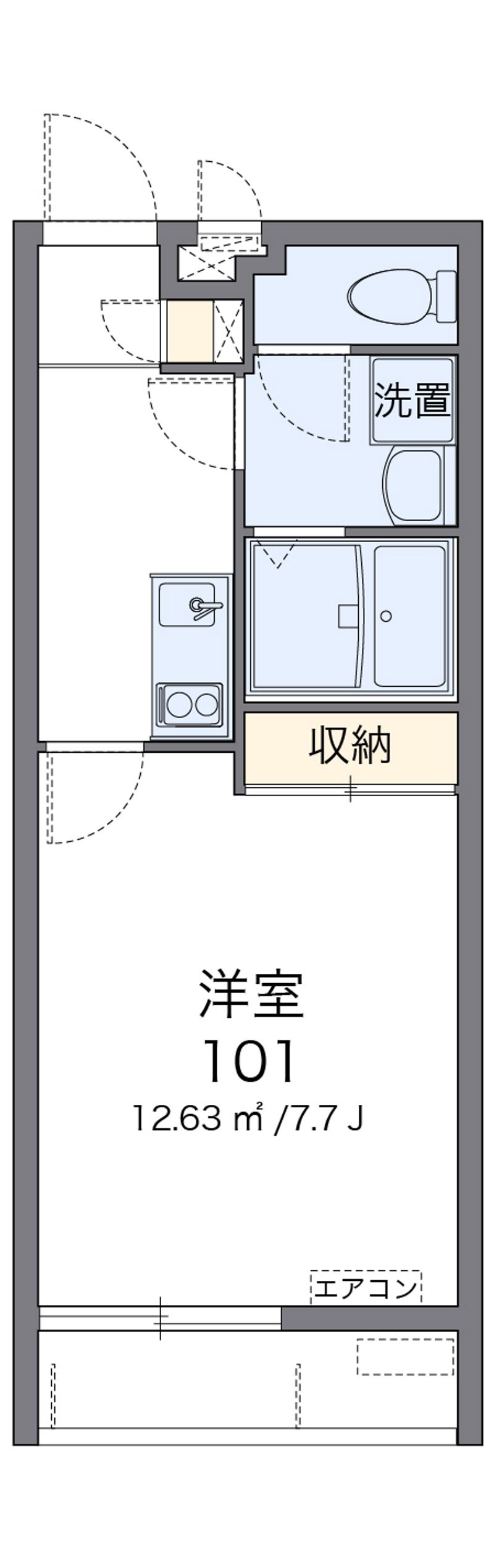 クレイノしあわせベイエリア 間取図
