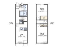 レオパレスクゥラージュⅡ 間取り図