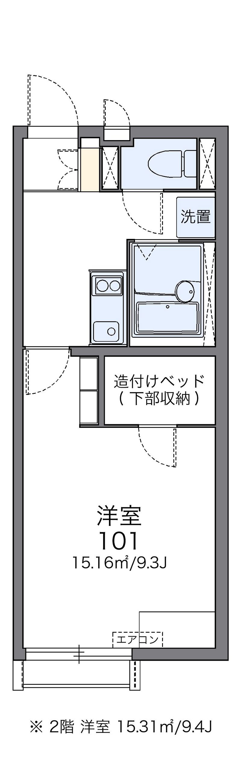 レオネクストハイランドⅡ 間取図