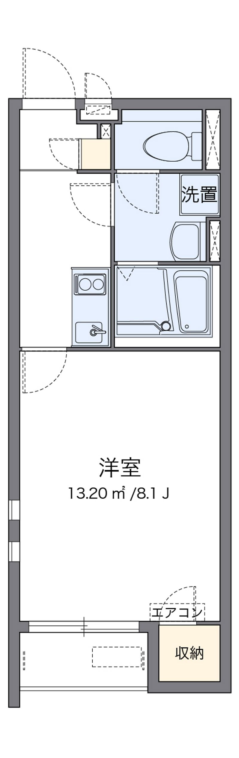 クレイノＯｌｉｖｅ水口 間取図