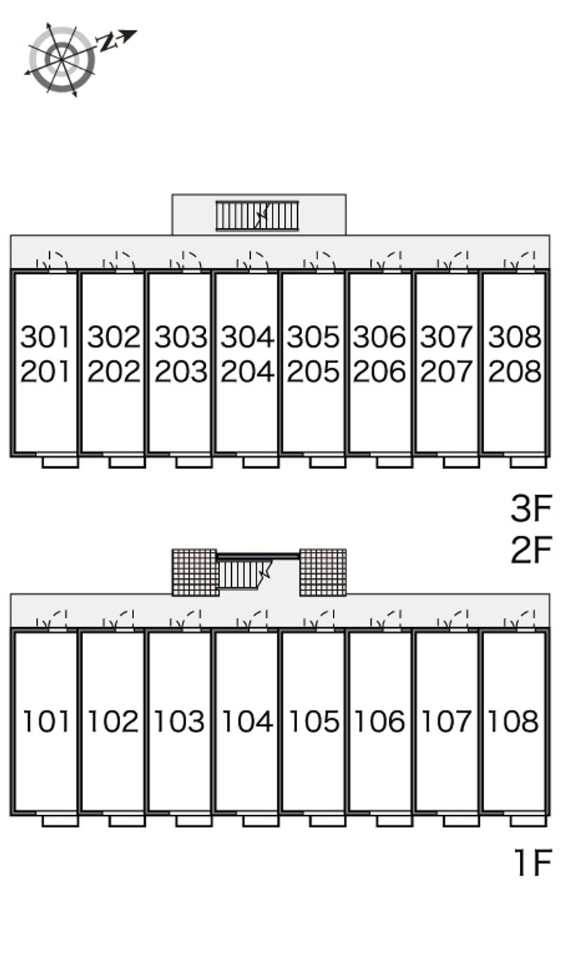 レオパレスサニー川崎 間取り配置図