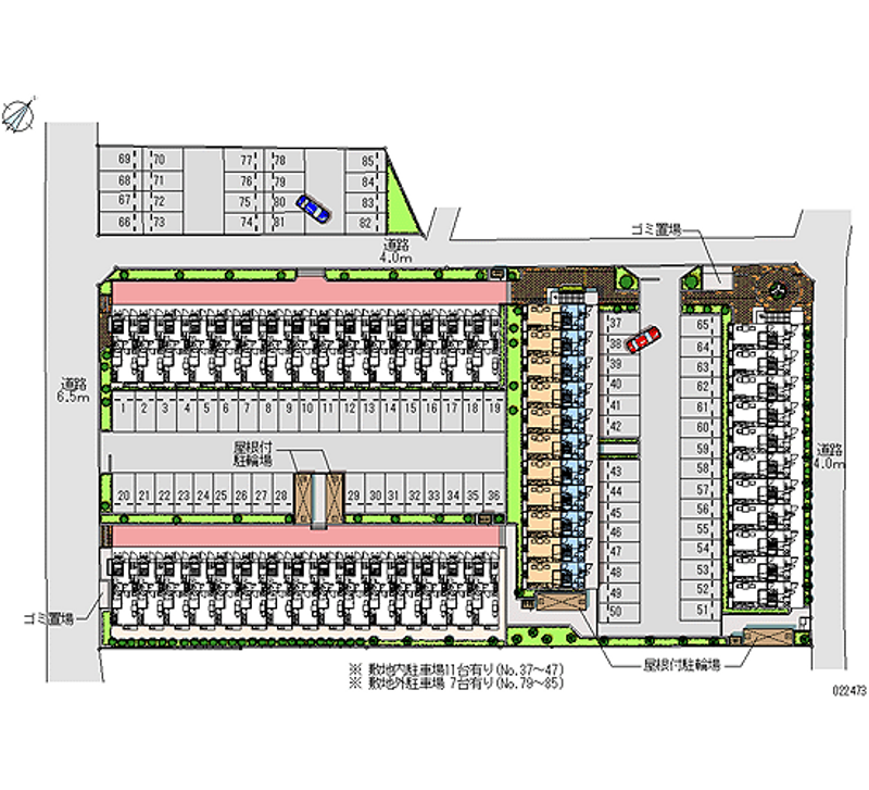 22473 Monthly parking lot