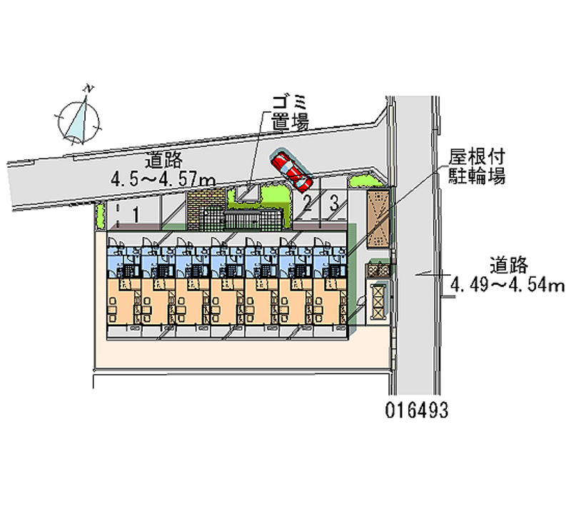 16493 bãi đậu xe hàng tháng