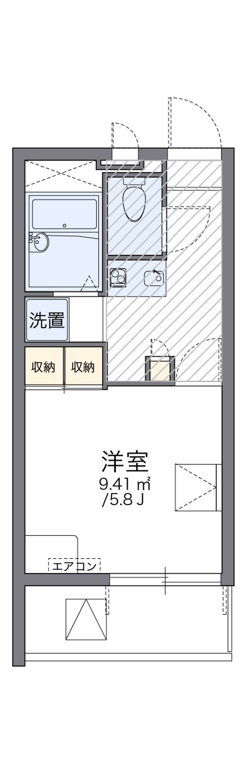 レオパレス琵琶湖 間取図