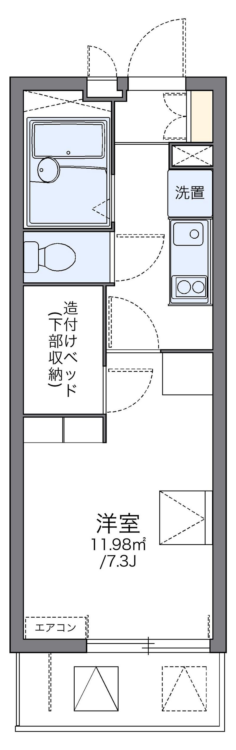 レオパレスエムズコート南丹 間取図