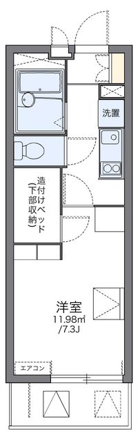 レオパレスエムズコート南丹 間取り図