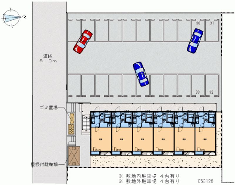 レオネクスト洗心 月極駐車場