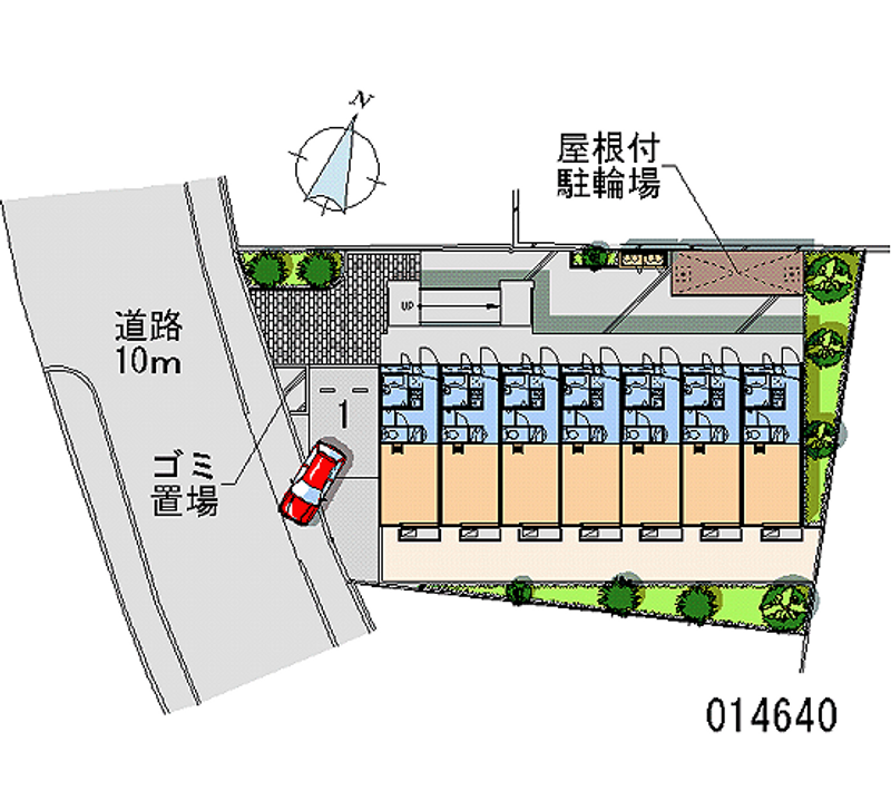 レオパレス東峰第３ 区画図