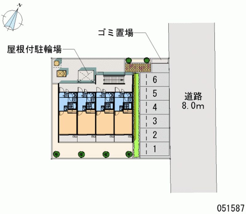 レオパレスイーストウィンド 区画図