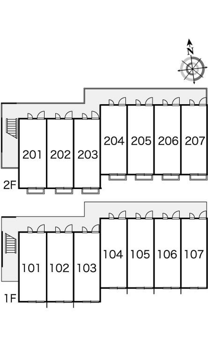 レオパレスオンダ 間取配置図