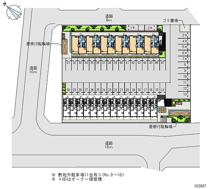 32887 Monthly parking lot