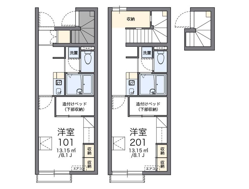 レオパレスＷｅｓｔＴｏｗｎ　Ⅰ 間取図