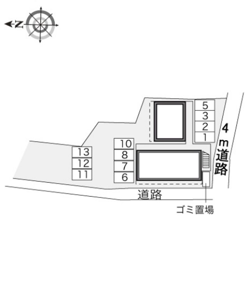 レオパレスグローリー 駐車場