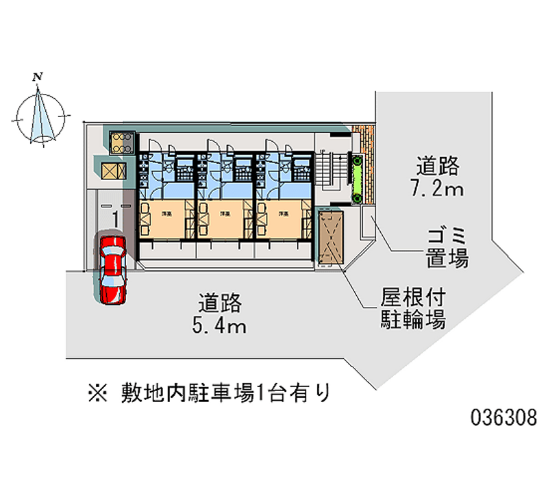 レオパレス長筬 区画図