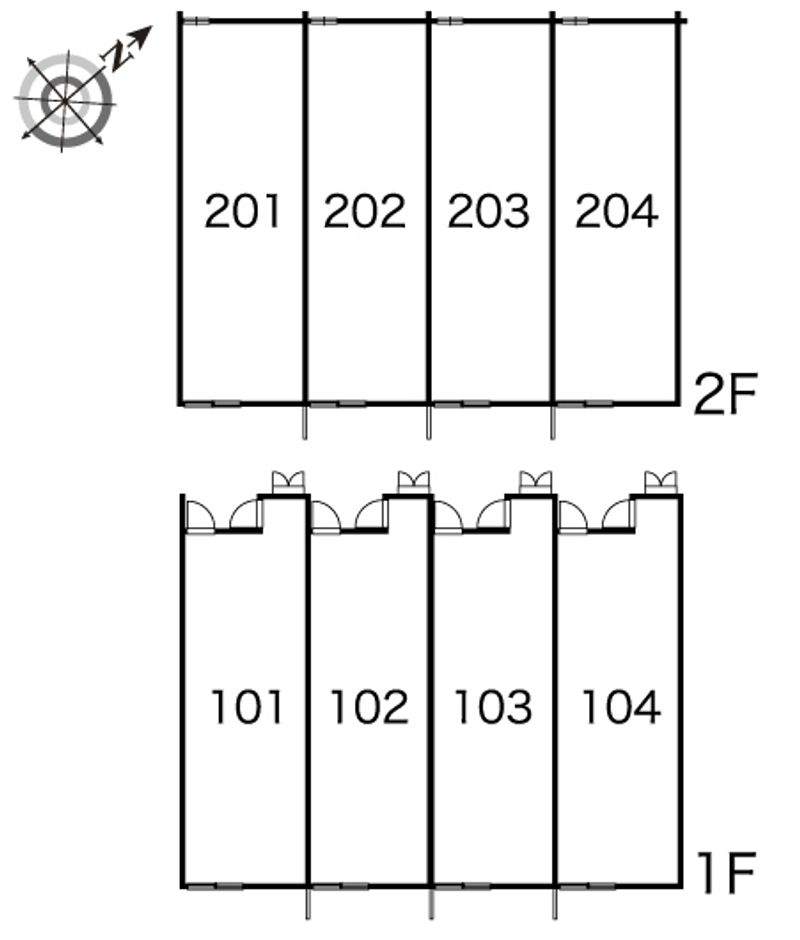 レオパレスビオラ 間取り配置図
