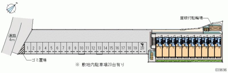 レオパレスＭＵＴＳＵＭＩ 月極駐車場