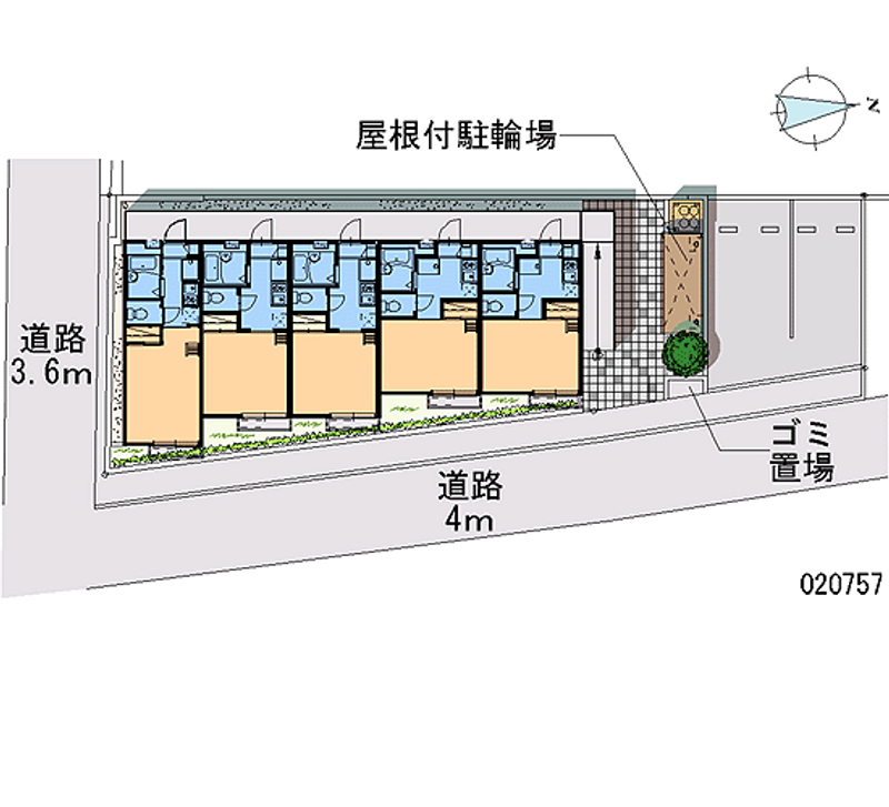 レオパレス横浜とつか 区画図