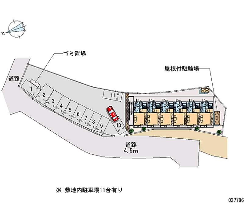 レオパレス丸 月極駐車場