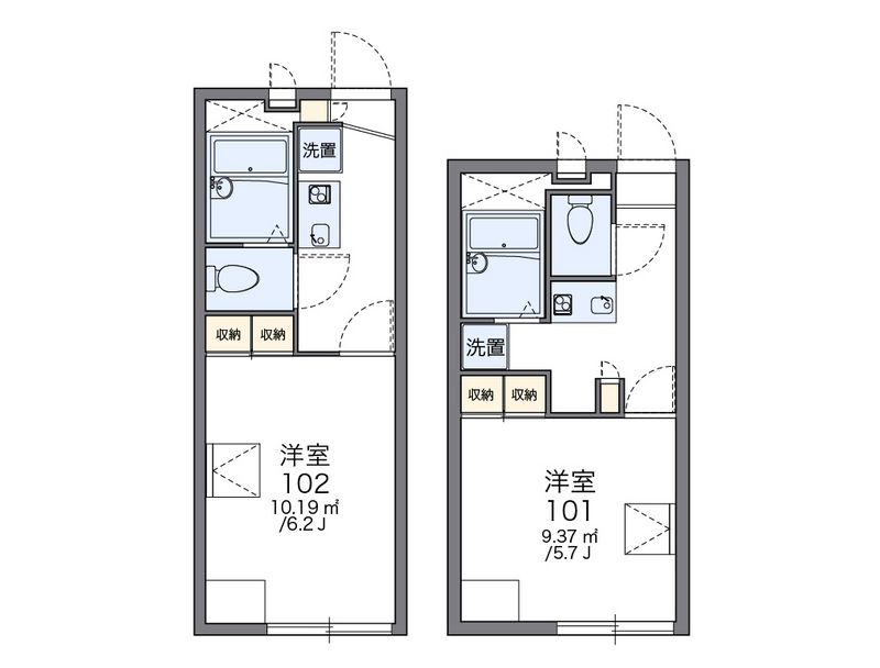 レオパレス南希望が丘 間取図