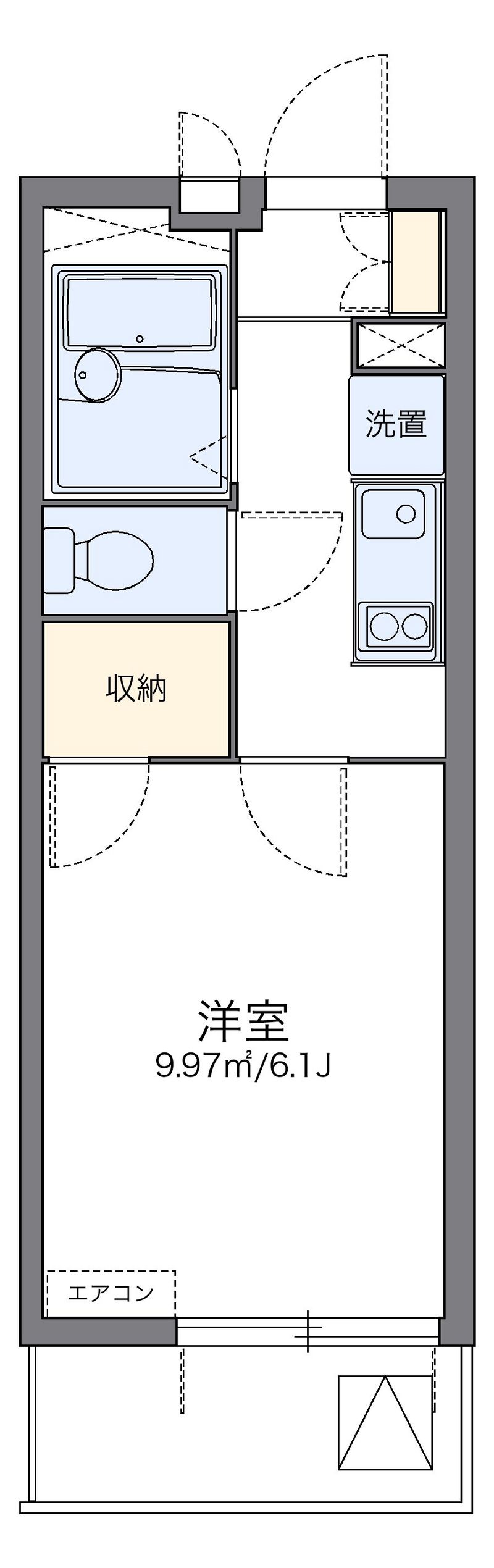 レオパレス青砥坂 間取図