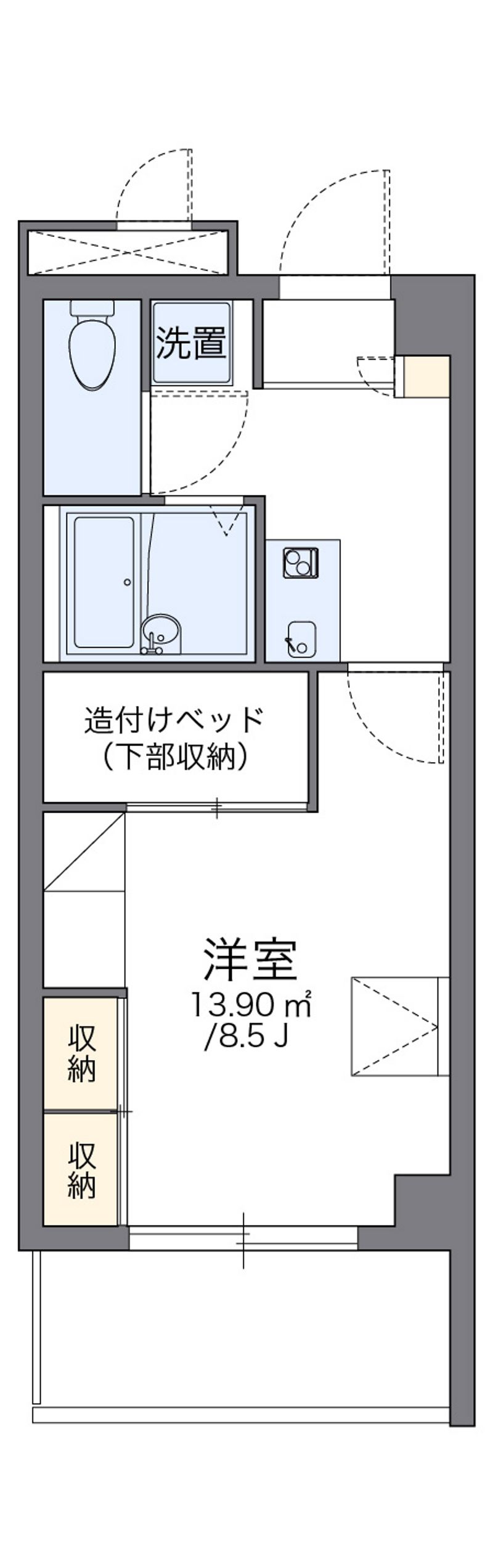 leopalace Southern City Hana Floor plan
