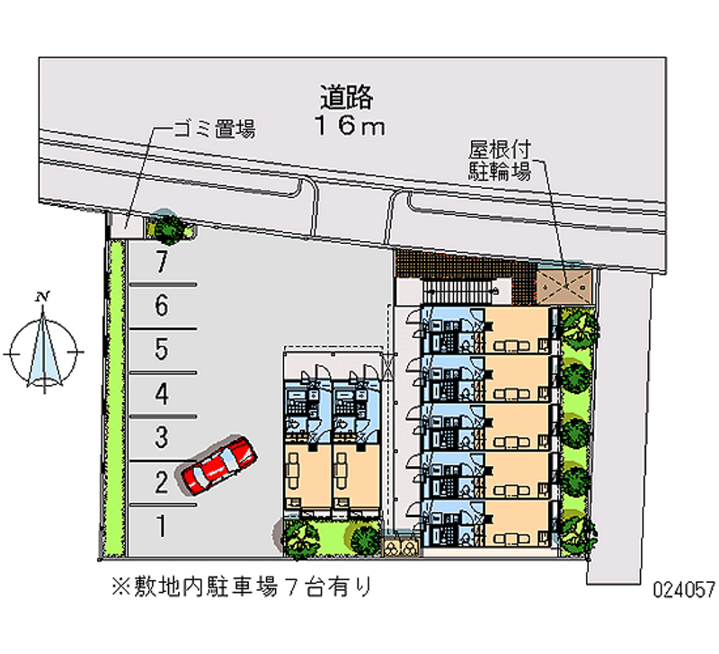 レオパレスグリーンメゾン 月極駐車場