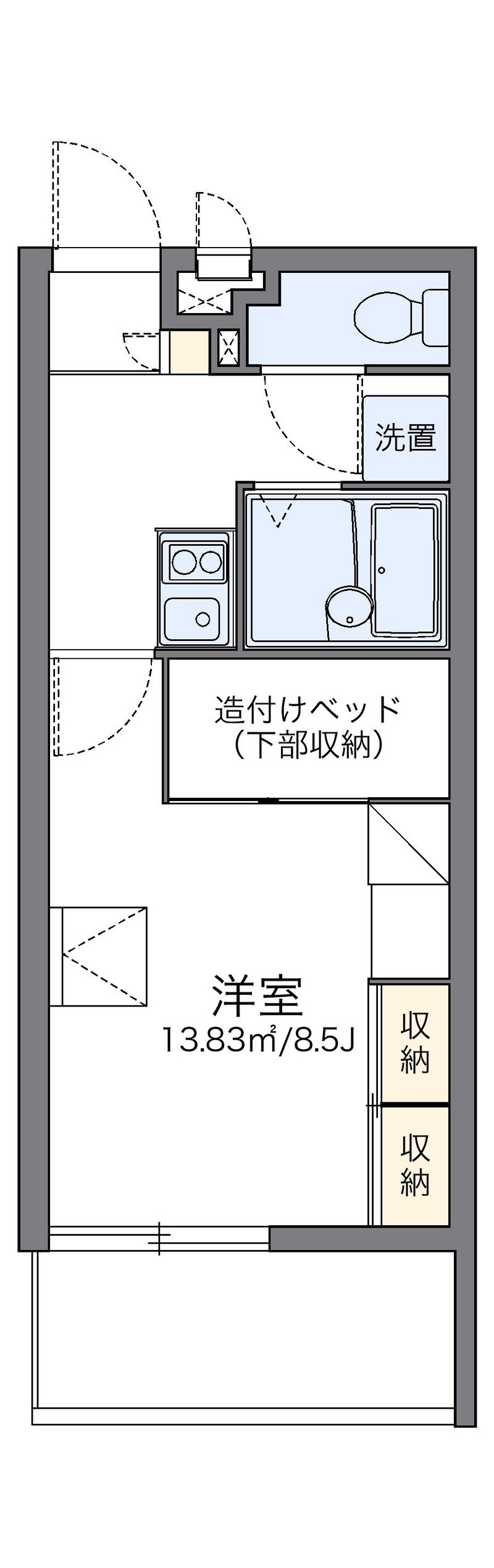レオパレスグリーンヒル 間取図