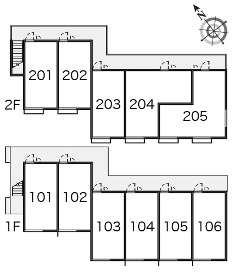 レオパレス英 間取り配置図