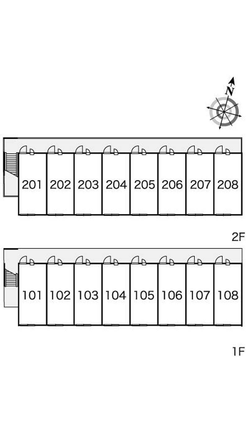 レオパレスアズール 間取配置図