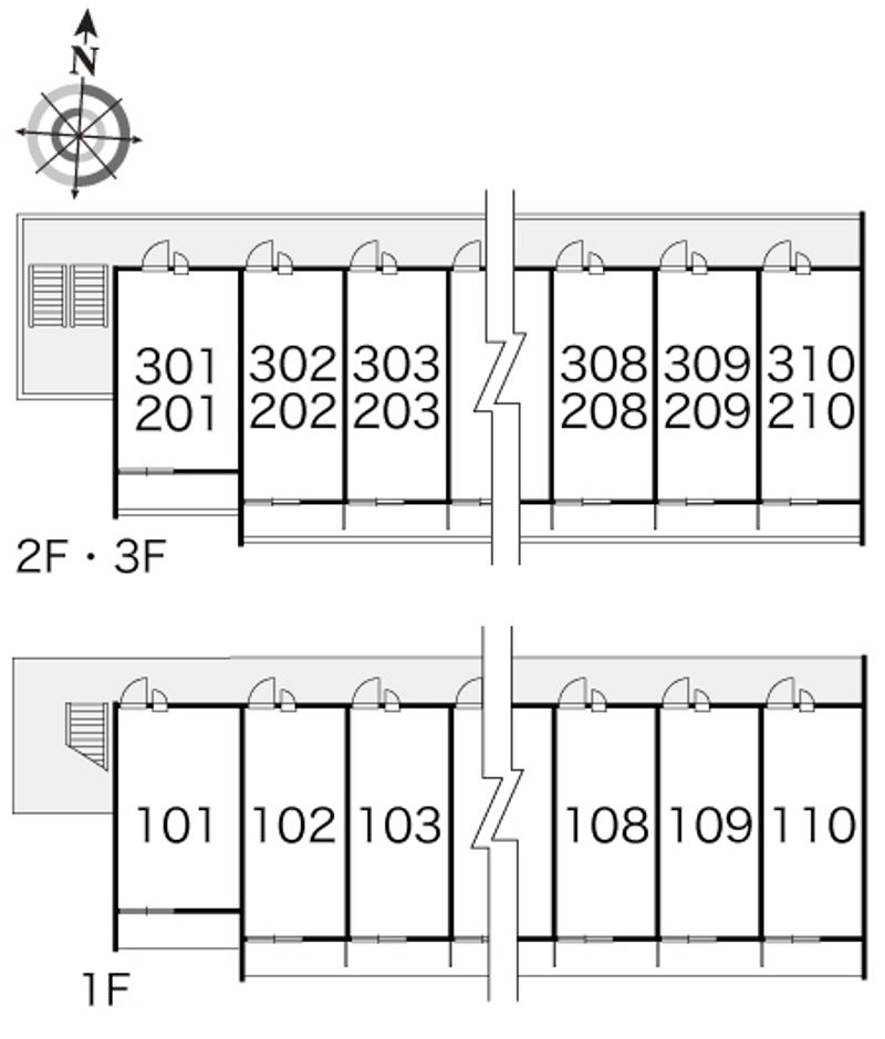 レオパレスソワ　メゾンⅢ 間取配置図