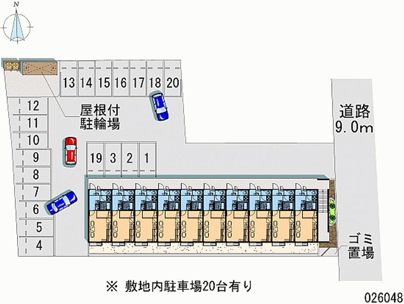 レオパレスサン　イースト 月極駐車場