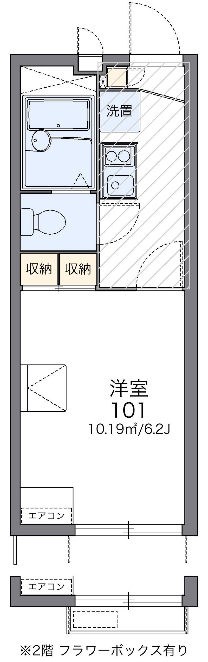 レオパレス西阿弥陀寺２００９ 間取図