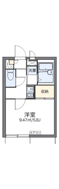 レオパレスモワ　ピエス 間取り図
