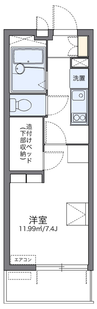 レオパレスペニーレーン 間取り図