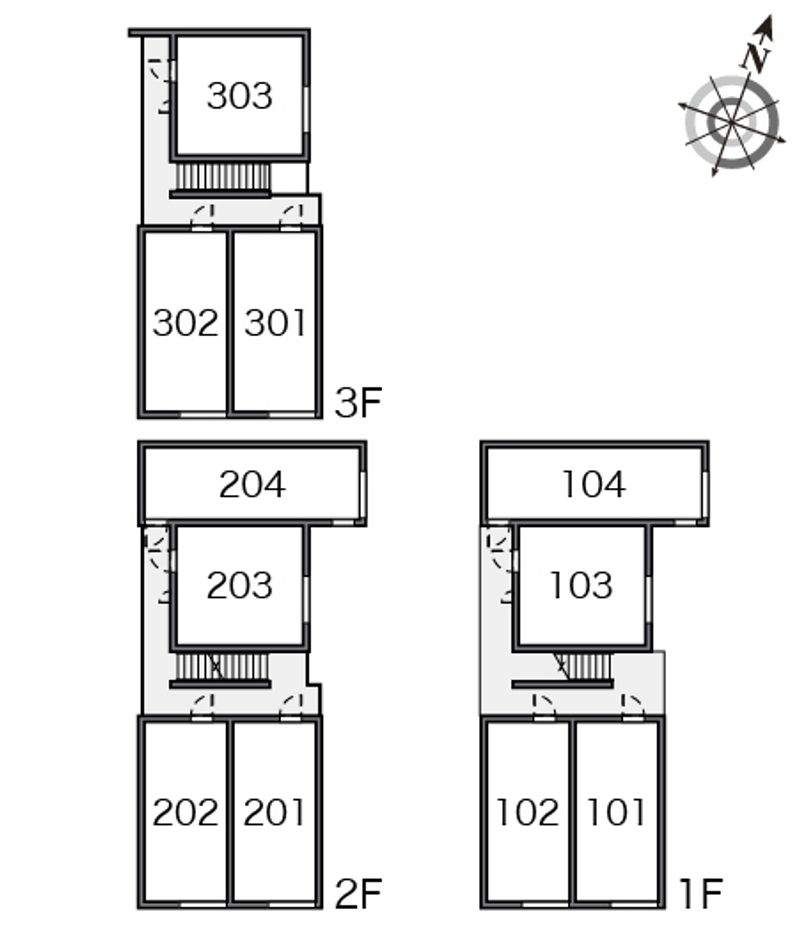 クレイノＫＭメゾン 間取り配置図
